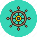 ocean, sea, wheel, ship