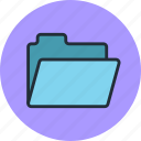 files, folder, open, storage