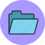 files, folder, open, storage 