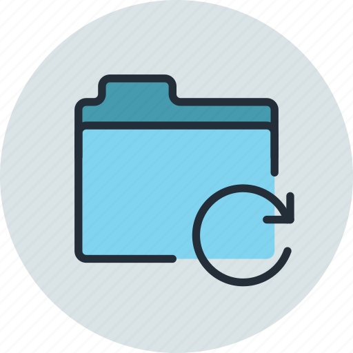 Files, folder, refresh, reload, storage icon - Download on Iconfinder