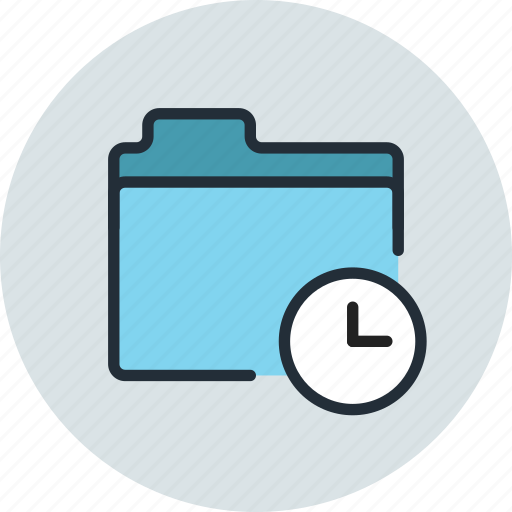 Date, files, folder, history, storage, time icon - Download on Iconfinder