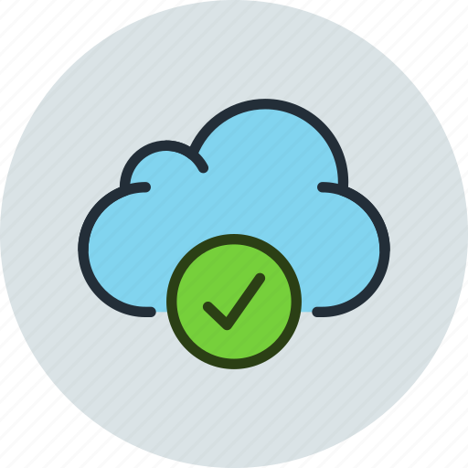 Aprove, check, cloud, data, storage icon - Download on Iconfinder