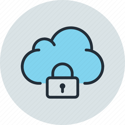 Cloud, data, lock, private, storage icon - Download on Iconfinder
