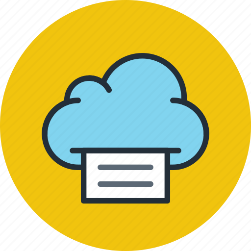 Cloud, data, file, files, print, storage icon - Download on Iconfinder