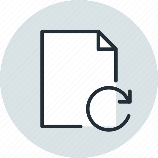 Document, file, refresh, reload icon - Download on Iconfinder