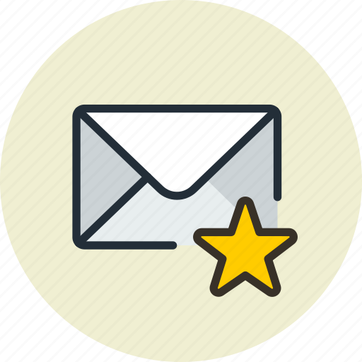 Email, favorite, mail, marked, message icon - Download on Iconfinder