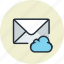 cloud, email, mail, message 