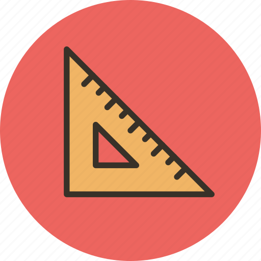 Measure, rule, ruler, scale, tool, triangle icon - Download on Iconfinder