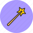 magic, stars, stick, tool, wand, wizard