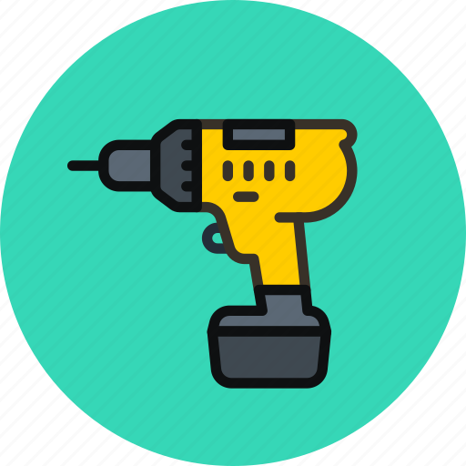 Cordless, drill, screwdriver, tool icon - Download on Iconfinder
