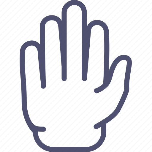 Gesture, palm, restriction, sign, stop, block, high five icon - Download on Iconfinder