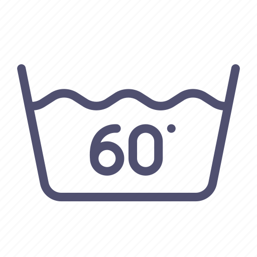 Degrees, machine, sixty, wash icon - Download on Iconfinder