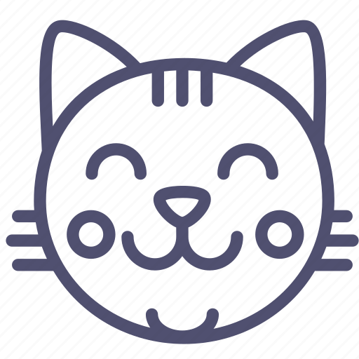 Cat, happy, kitten, kitty, pussy icon - Download on Iconfinder