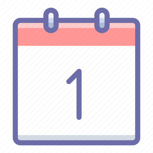 Calendar, date, first, 1 icon - Download on Iconfinder