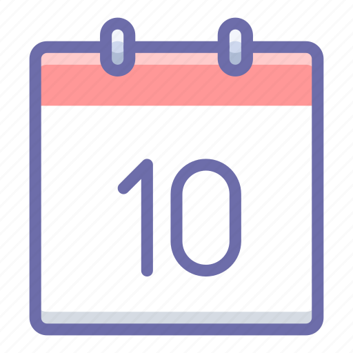 Calendar, day, tenth, 10 icon - Download on Iconfinder