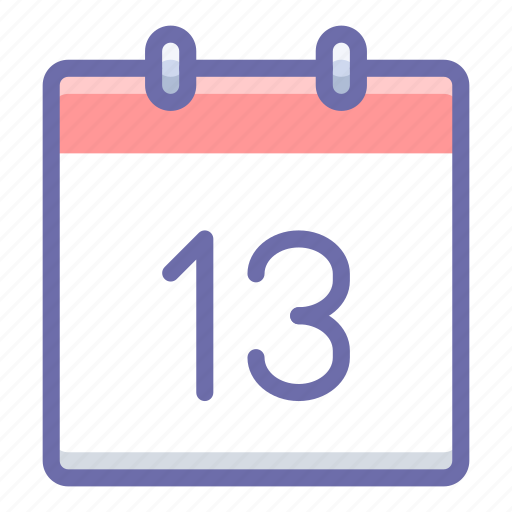 Calendar, date, thirteenth, 13 icon - Download on Iconfinder