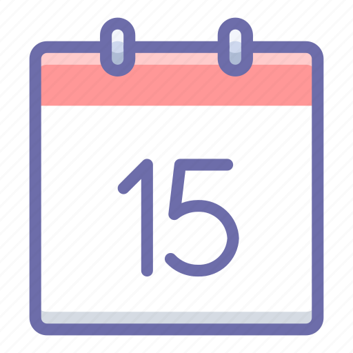 Calendar, day, fifteenth, 15 icon - Download on Iconfinder