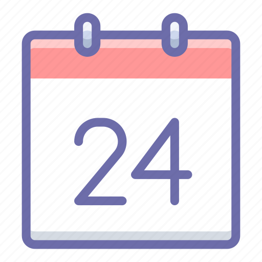 24, calendar icon - Download on Iconfinder on Iconfinder
