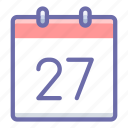 calendar, 27