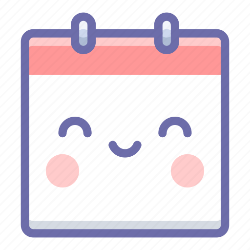 Calendar, funny, happy icon - Download on Iconfinder