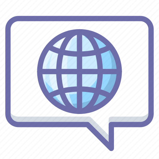 Chat, global, language icon - Download on Iconfinder
