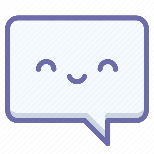 Chat, happy, smile icon - Download on Iconfinder