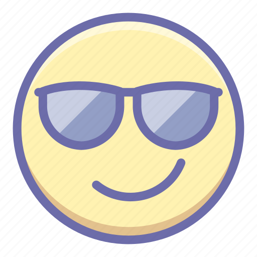 Cool, emoji, smile icon - Download on Iconfinder