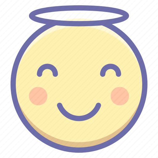 Angel, emoji, smile icon - Download on Iconfinder