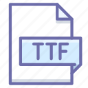 extension, ttf, type