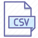 csv, file, spreadsheet