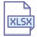 extension, spreadsheet, xlsx 