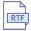 extension, rtf, document 