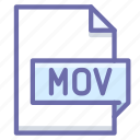 extension, mov, movie