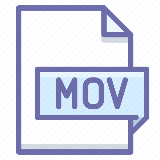 Extension, mov, movie icon