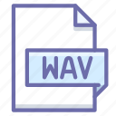 extension, wav, waveform