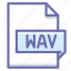extension, wav, waveform 
