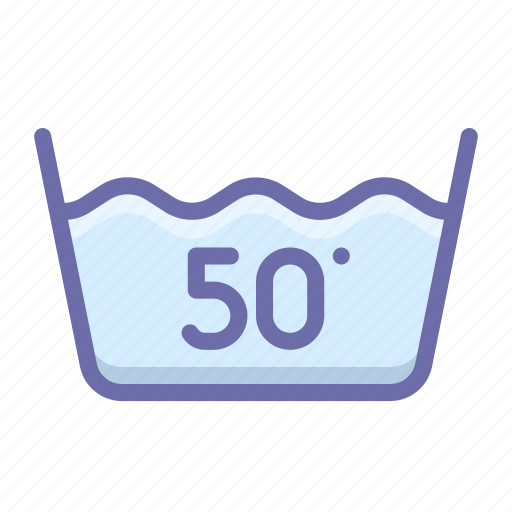 Degrees, fifty, machine, washing icon - Download on Iconfinder