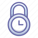 lock, protection, time