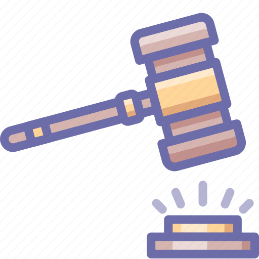 Justice, law, court gavel icon - Download on Iconfinder