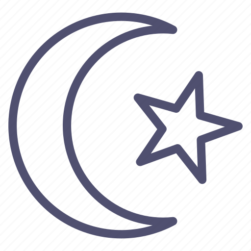 Crescent, muslim, religion icon - Download on Iconfinder