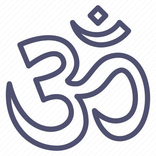 Aum, hinduism, om, religion icon - Download on Iconfinder