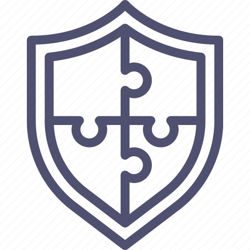 Complex, protection, puzzle, security, shield icon - Download on Iconfinder