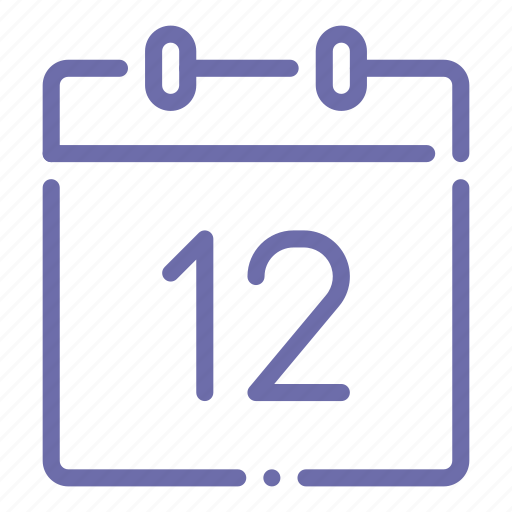 Calendar, date, day, twelfth, 12 icon - Download on Iconfinder