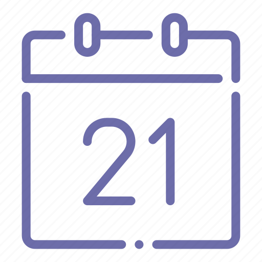 Calendar, day, 21 icon - Download on Iconfinder
