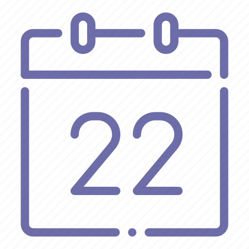 Calendar, day, 22 icon - Download on Iconfinder