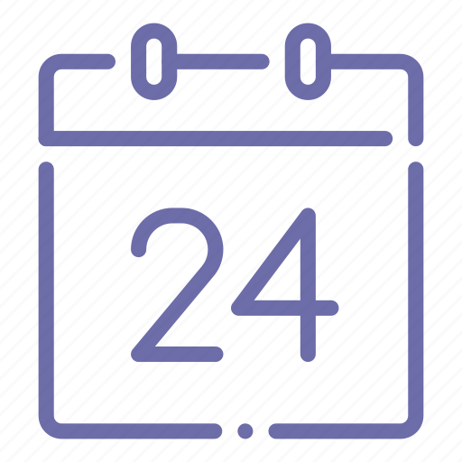 Calendar, day, 24 icon - Download on Iconfinder