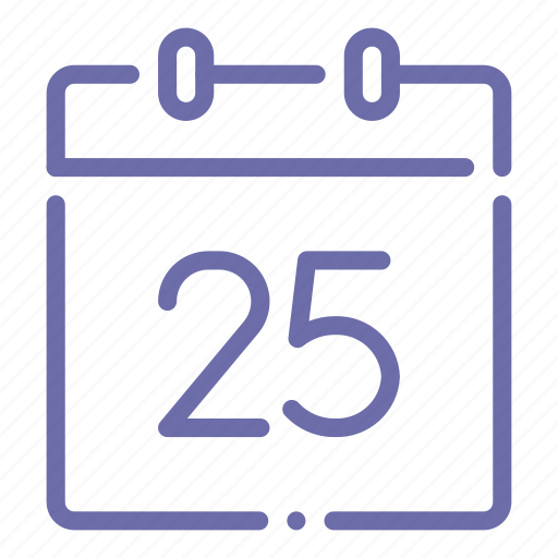 Calendar, day, 25 icon - Download on Iconfinder