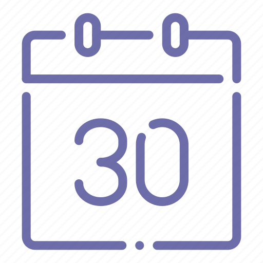 Calendar, day, 30 icon - Download on Iconfinder