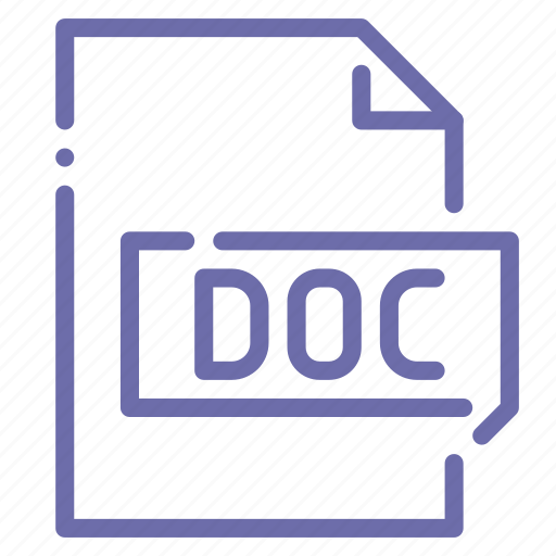 Doc, extension, file, word icon - Download on Iconfinder
