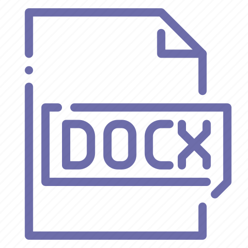 Docx, extension, file, office icon - Download on Iconfinder
